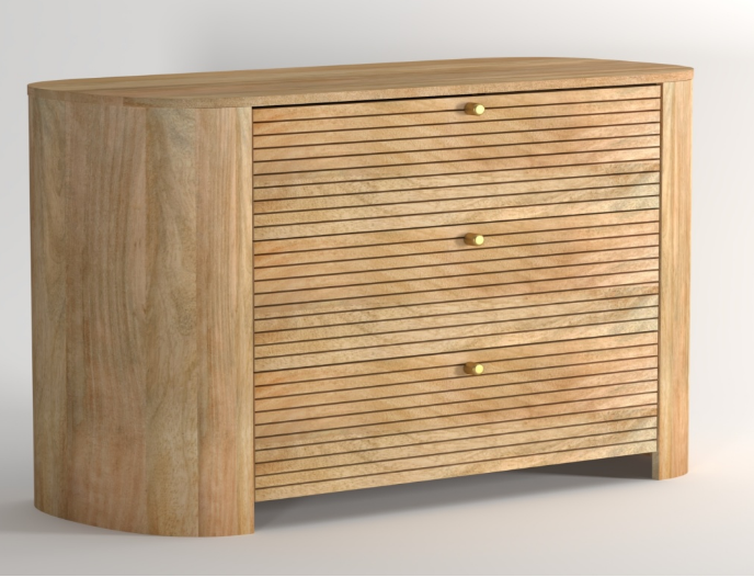 Beaumont 3 Drawer Chest - Image 2