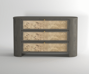 Mappa Burl 3 Drawer Chest