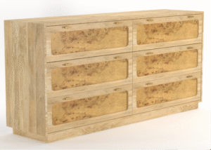 Mappa Burl 6 Drawer Chest
